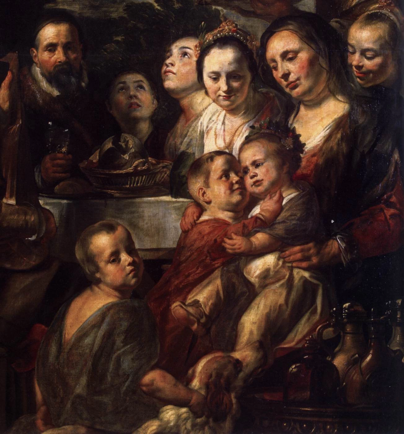 Autoritratto tra genitori, fratelli e sorelle - dettaglio 1, The Hermitage, St. Petersburg